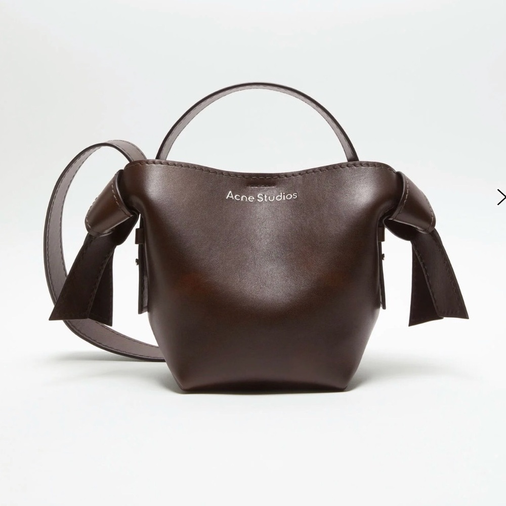 Acne Studios Chocolate Brown Mini Leather Tote